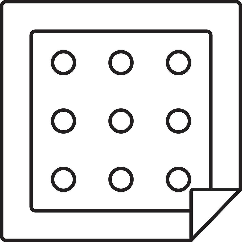 Isolated Lsd Paper Icon In Linear Style. vector