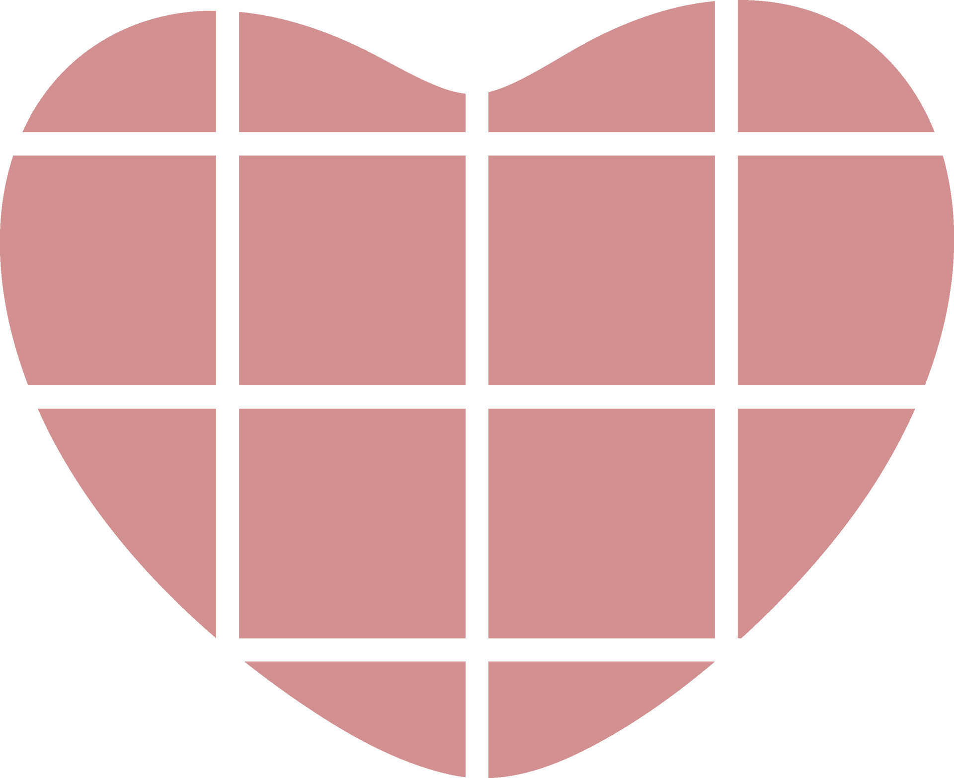 Vector pink heart made from white stripes. 25086340 Vector Art at Vecteezy