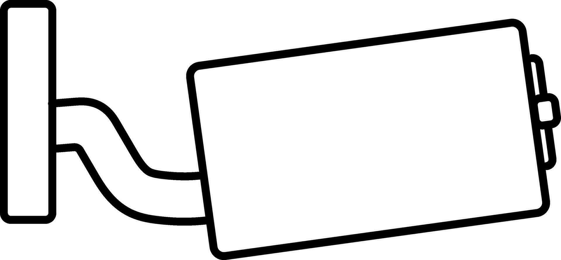 Flat icon of Closedcircuit television CCTV Camera. vector