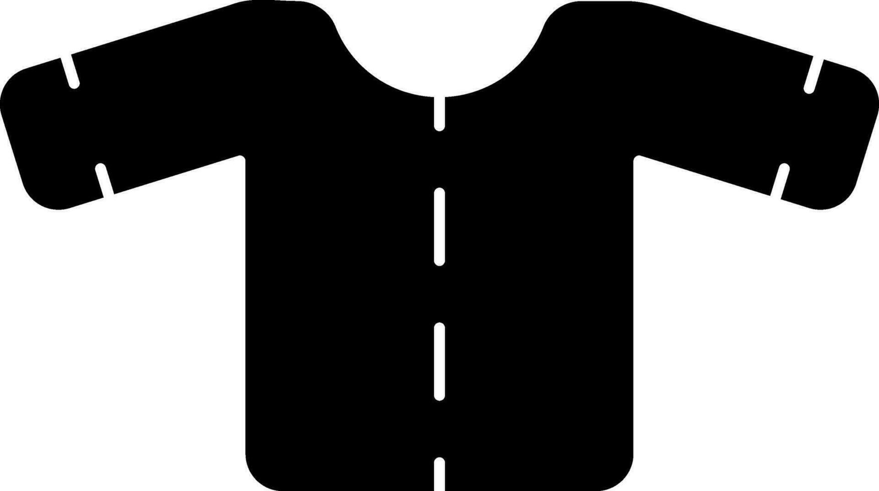 black and white style of tshirt icon in flat style. vector