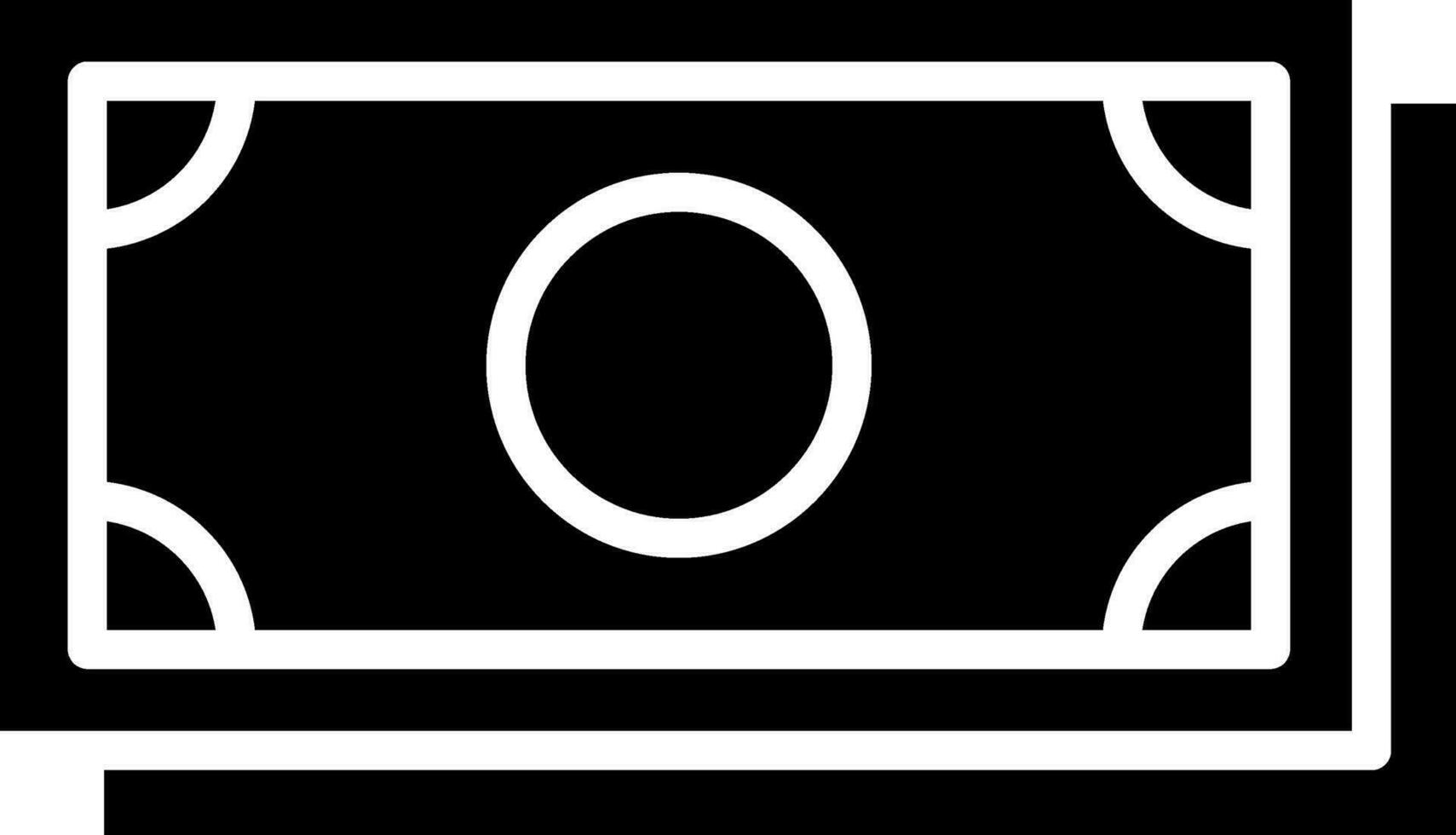 Flat illustration of money icon or symbol. vector