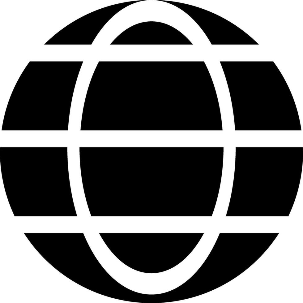 Planet globe icon or symbol. vector