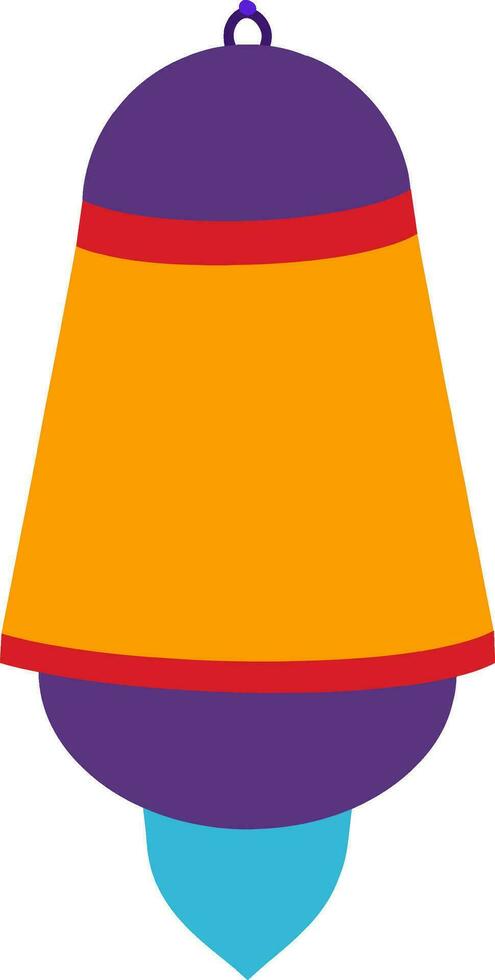 Flat illustration of colorful lantern. vector