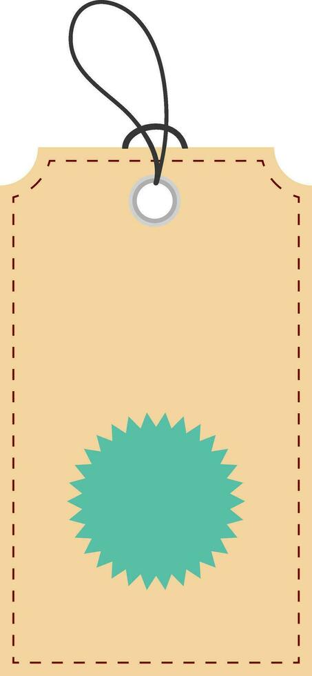 Hanging tag or label design. vector