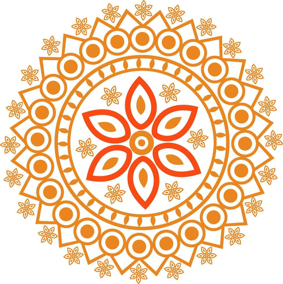 Illustration of artistic floral design. vector