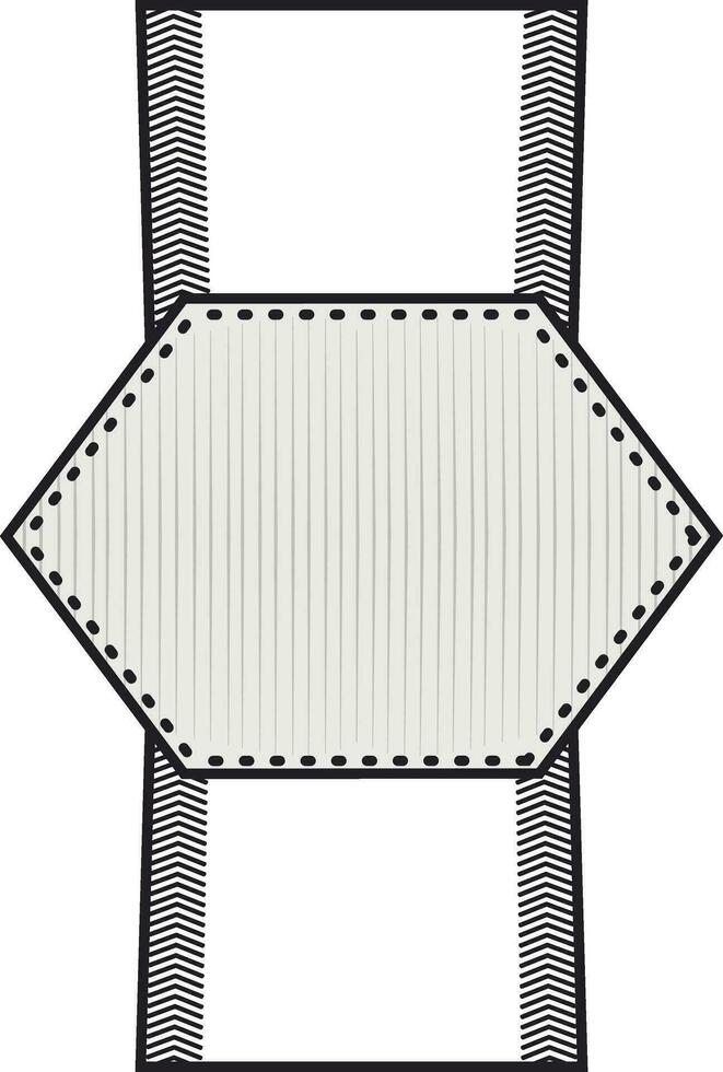 Blank tag or ribbon design. vector