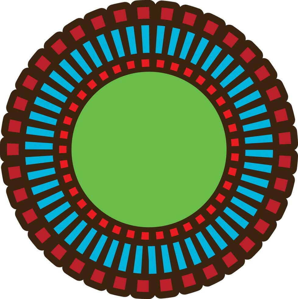 Illustration ofcircular decorative element. vector