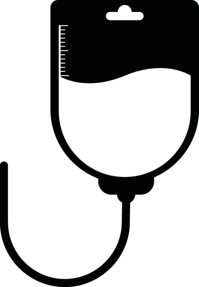 Illustration of blood bag icon. vector