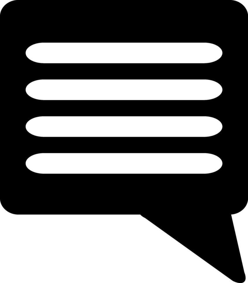 Message or chat icon in flat style. vector