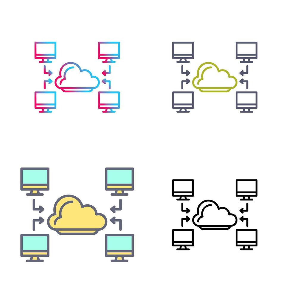 icono de vector de computadora