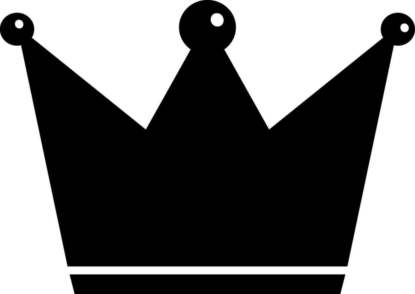 Flat illustration of a crown. vector