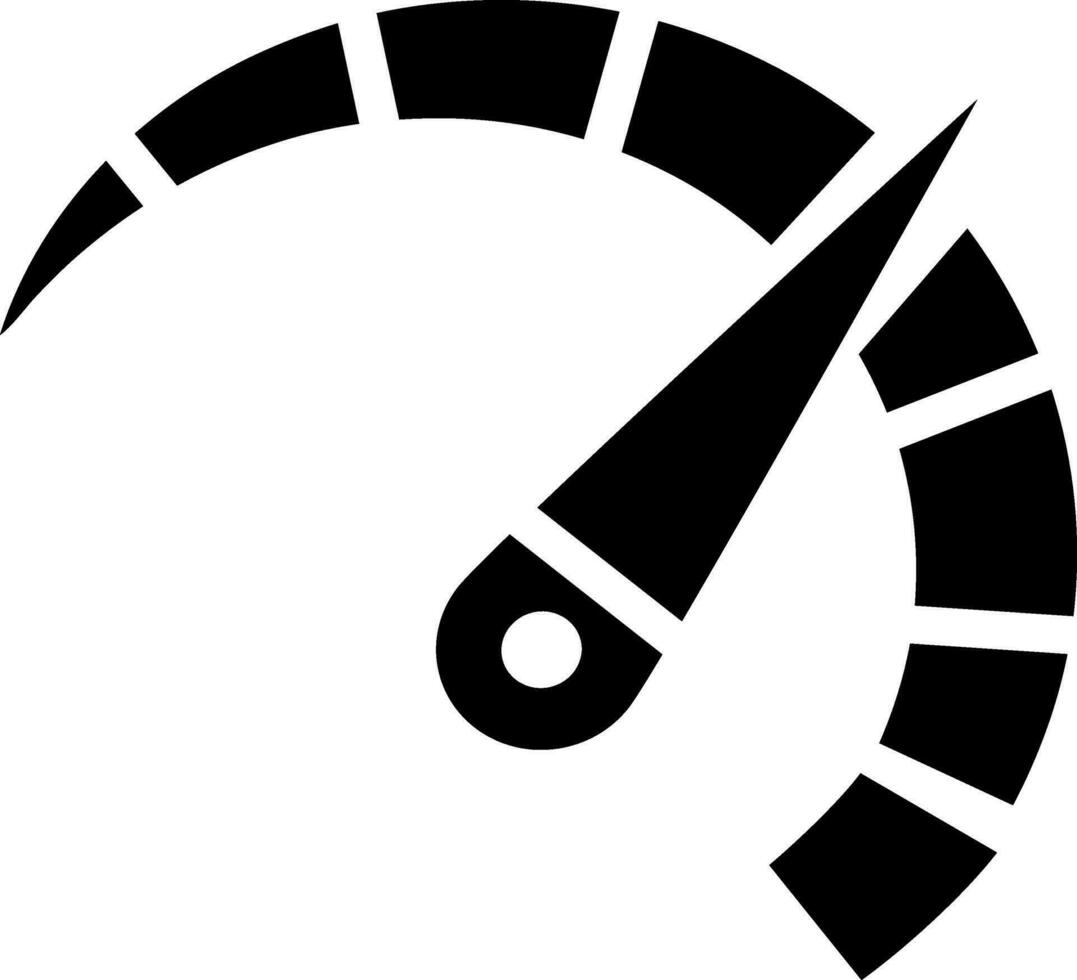 Vector speed meter icon.