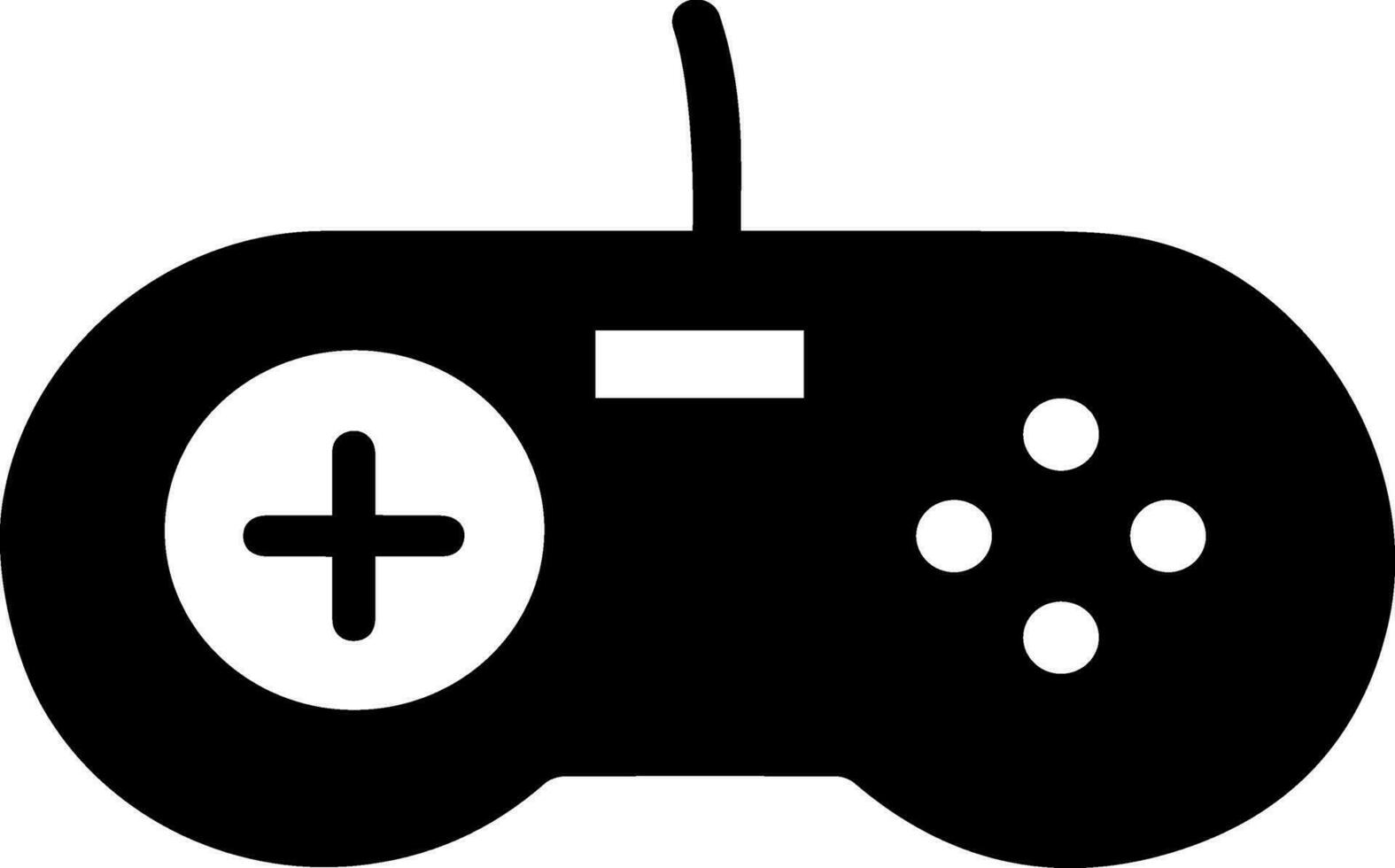 Illustration of a game controller. vector