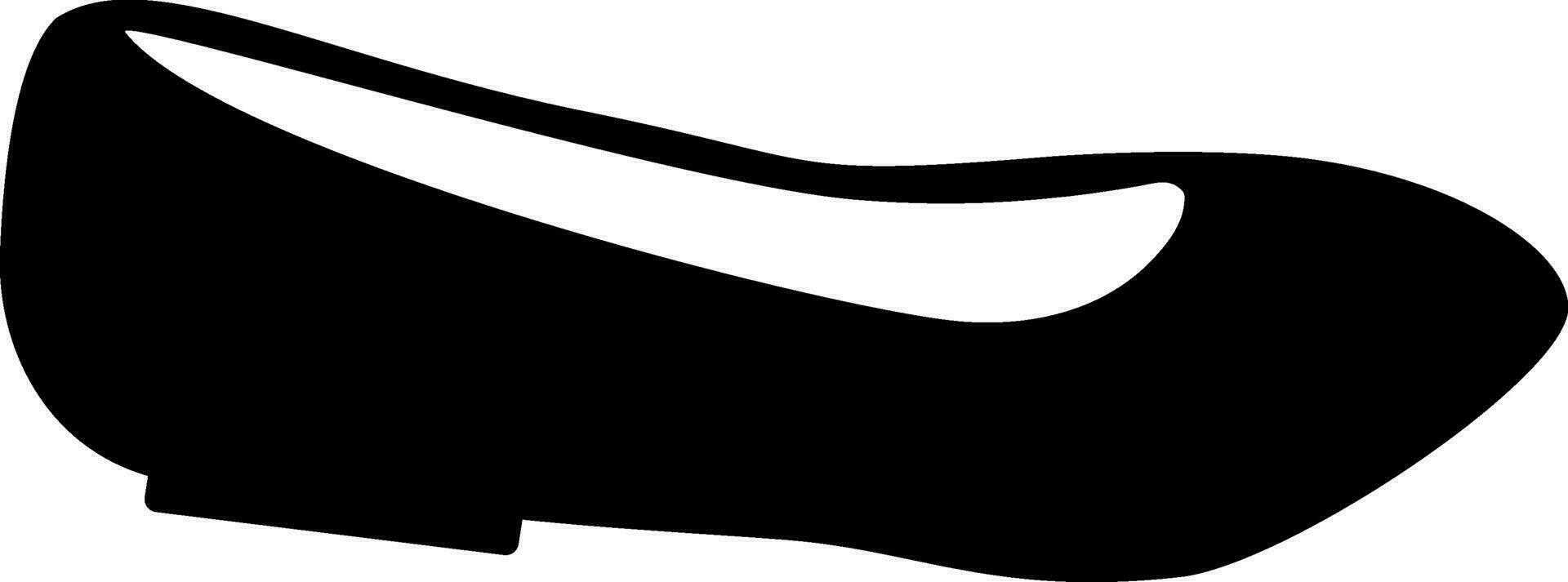 Flat illustration of female shoe. vector