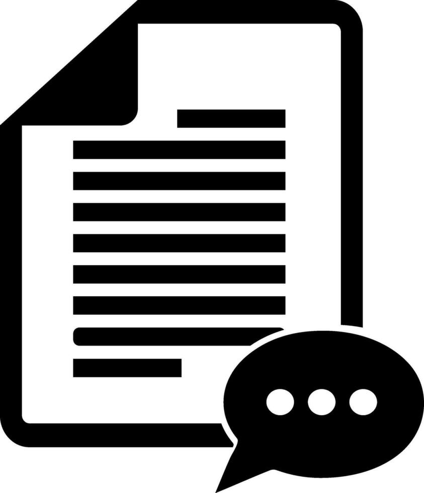 Icon or illustration of a document. vector