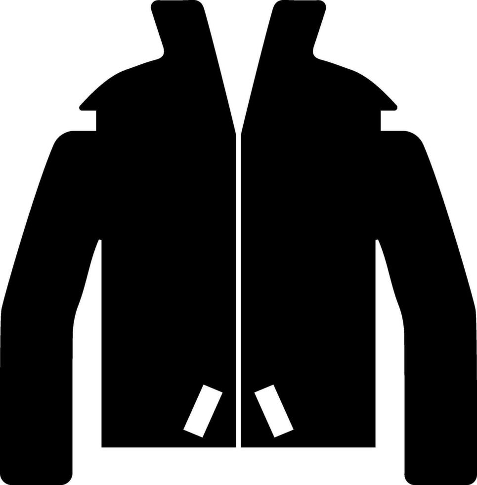 Flat illustration of a jacket. vector