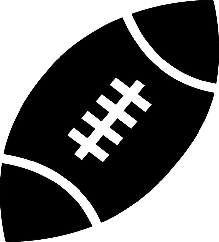 Flat illustration of a rugby balll. vector