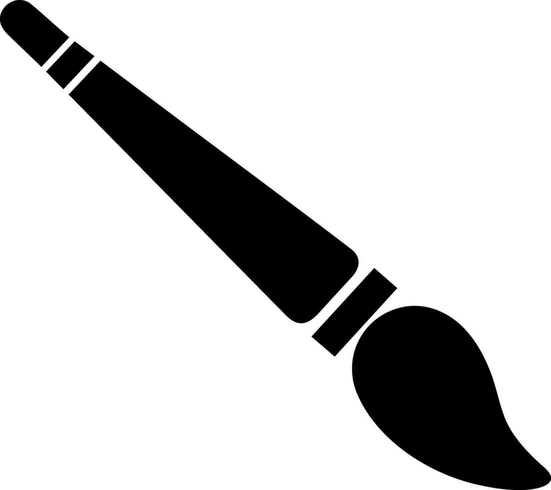 Flat illustration of a paint brush. vector