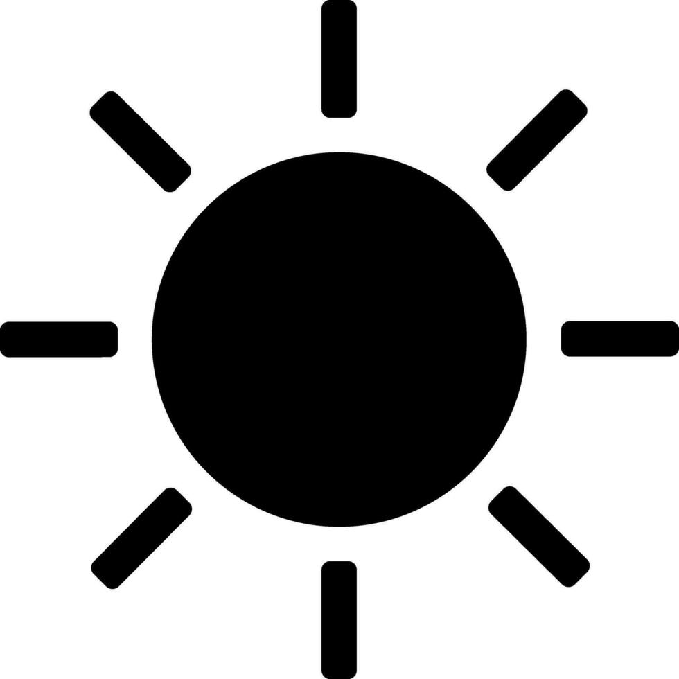 Isolated Sun for Energy source concept. vector