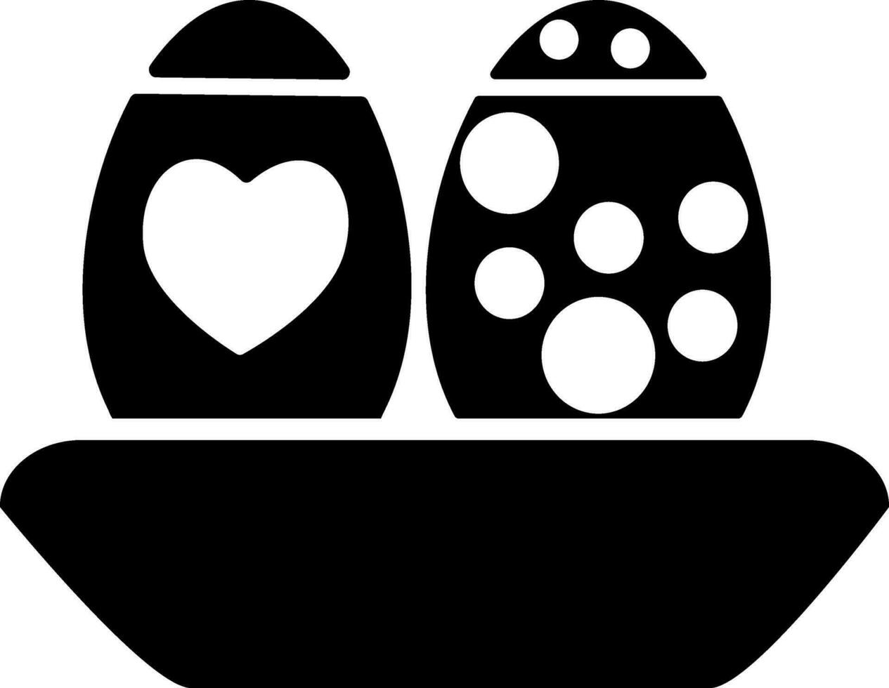 Vector Easter Egg sign or symbol.