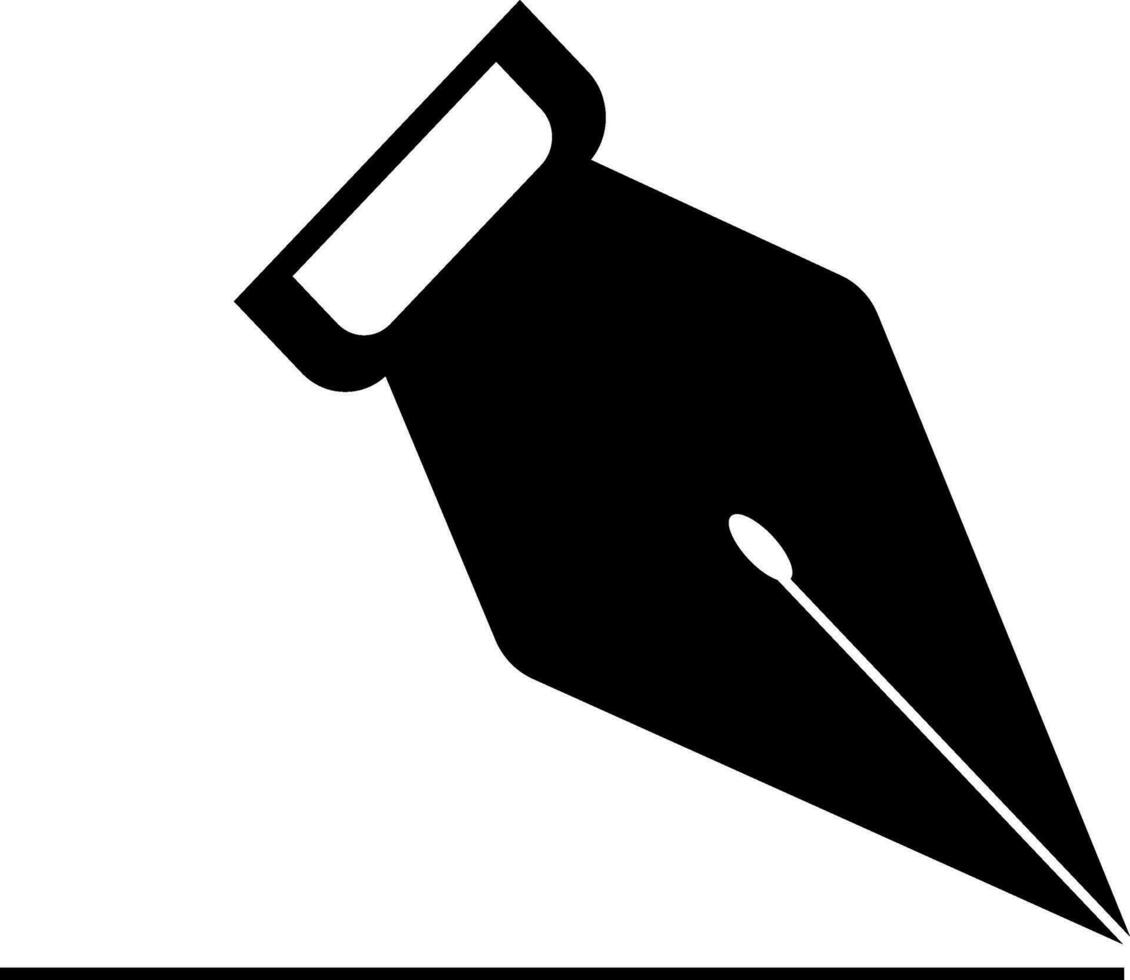 Black and white ink pen. 25087580 Vector Art at Vecteezy