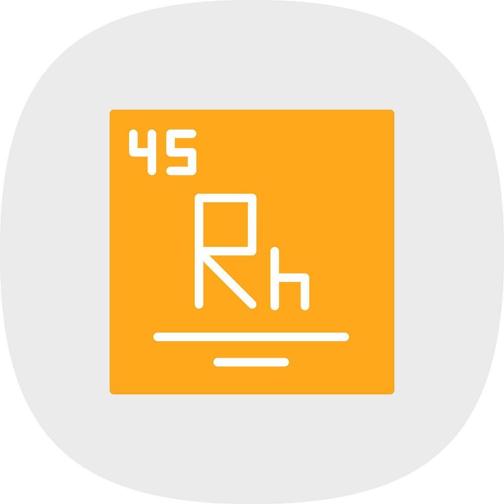 Rhodium Vector Icon Design