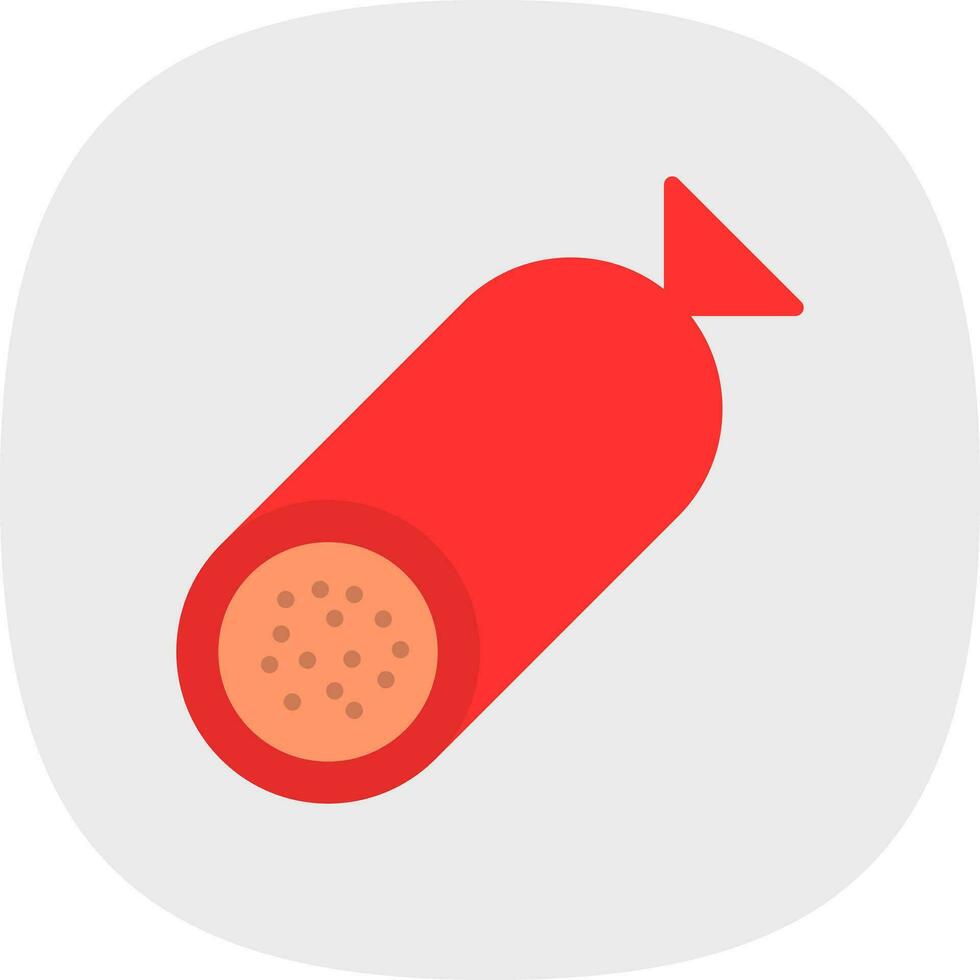 diseño de icono de vector de salami