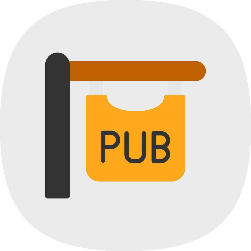 pub firmar vector icono diseño