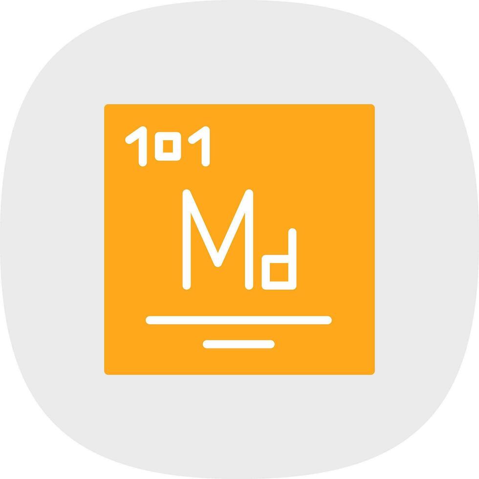 Mendelevium Vector Icon Design