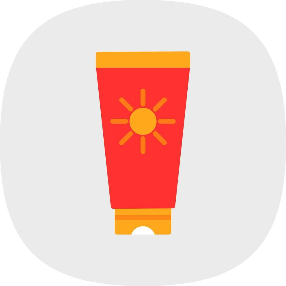 Sun cream Vector Icon Design