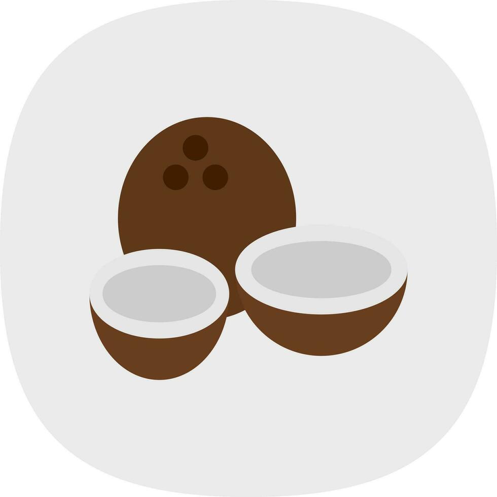 Coconuts Vector Icon Design