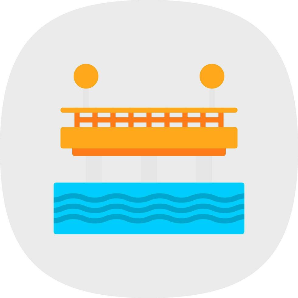 Pier Vector Icon Design