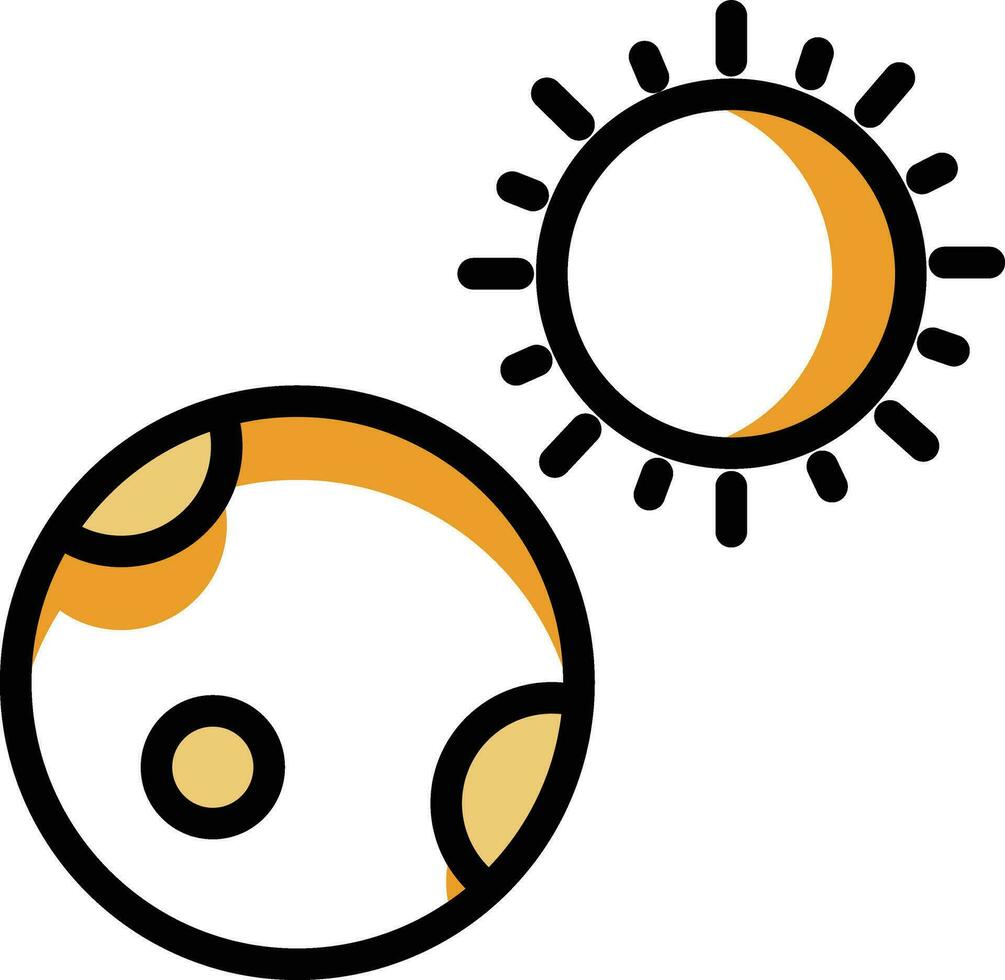 ilustración de vector de sol en un fondo. símbolos de calidad premium. iconos vectoriales para concepto y diseño gráfico.