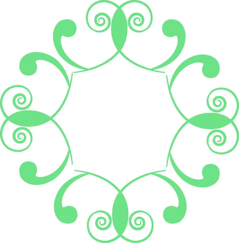 Elegant floral design decorated frame. vector