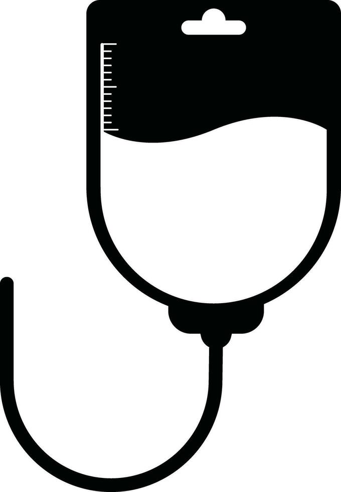 Illustration of blood bag icon. vector