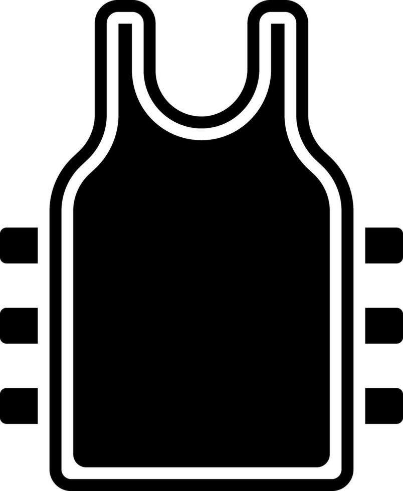 black and white body armor in flta style. vector