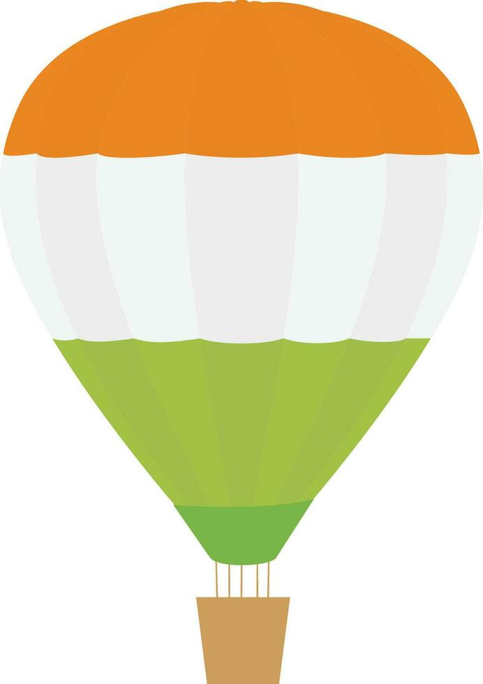 caliente aire globos en nacional bandera colores. vector