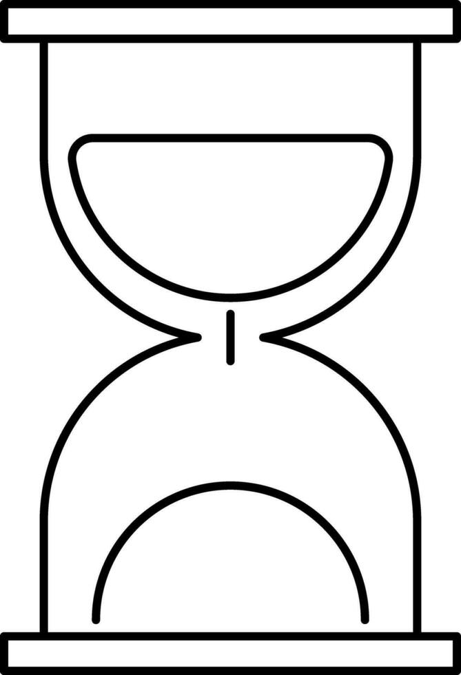Illustration of Hourglass, web symbol. vector