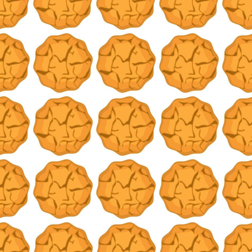 Pattern homemade cookie different taste in pastry biscuit vector