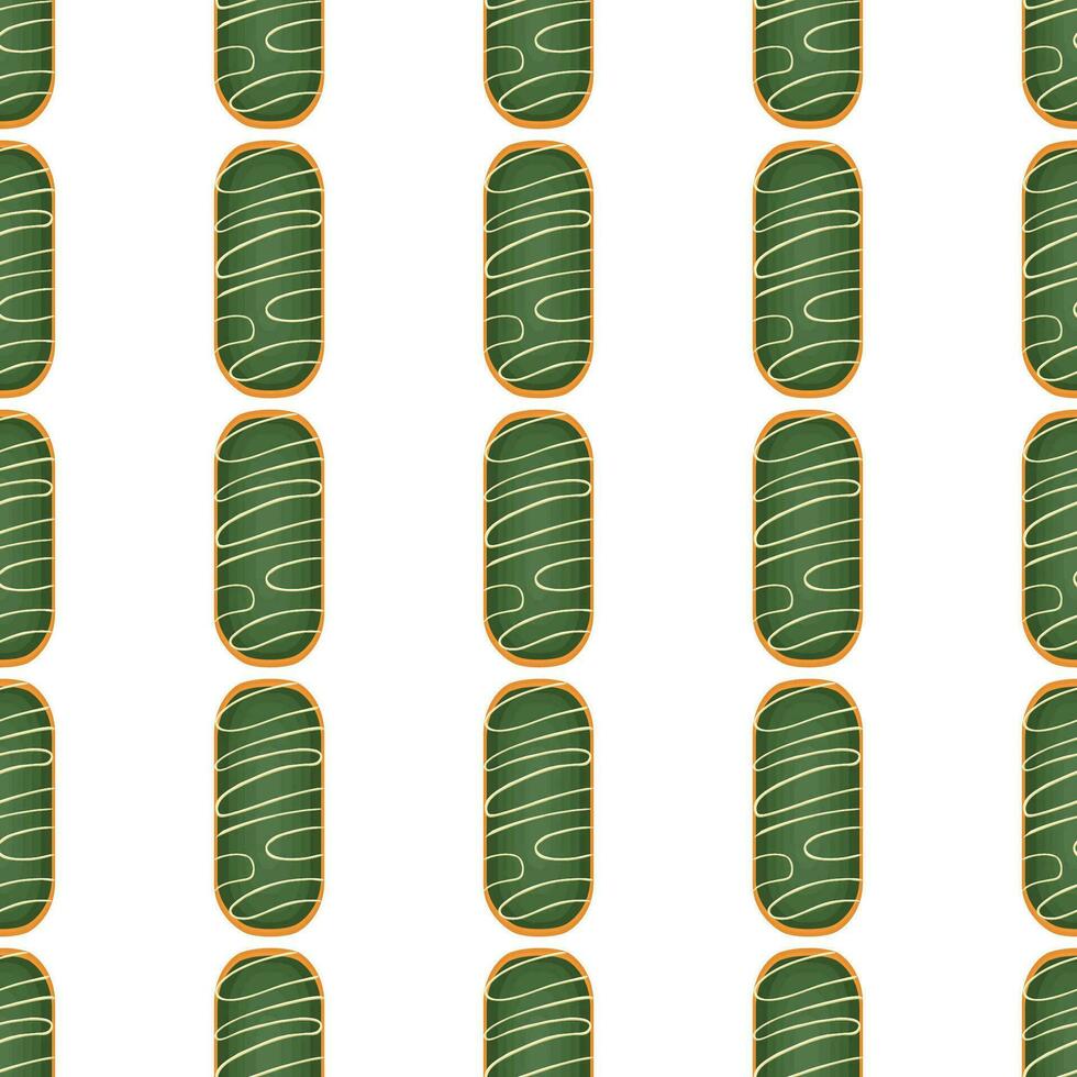 Pattern homemade cookie different taste in pastry biscuit vector