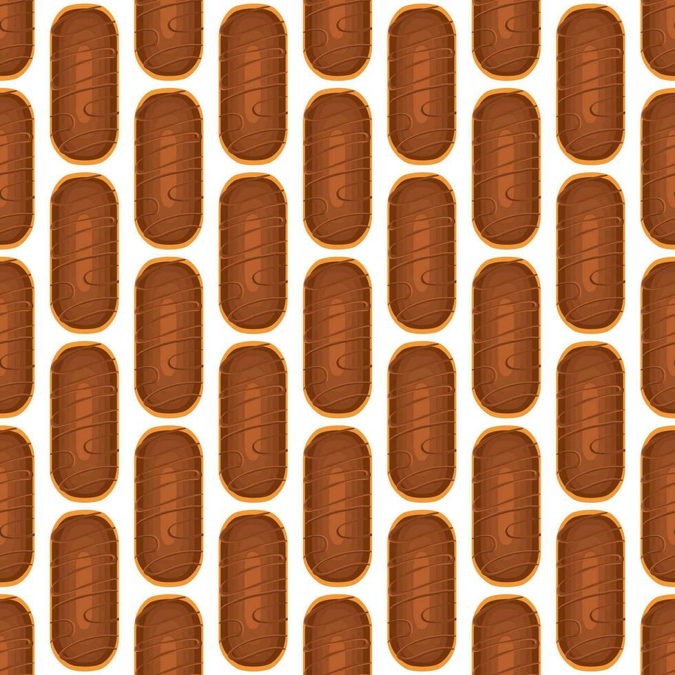 Pattern homemade cookie different taste in pastry biscuit vector