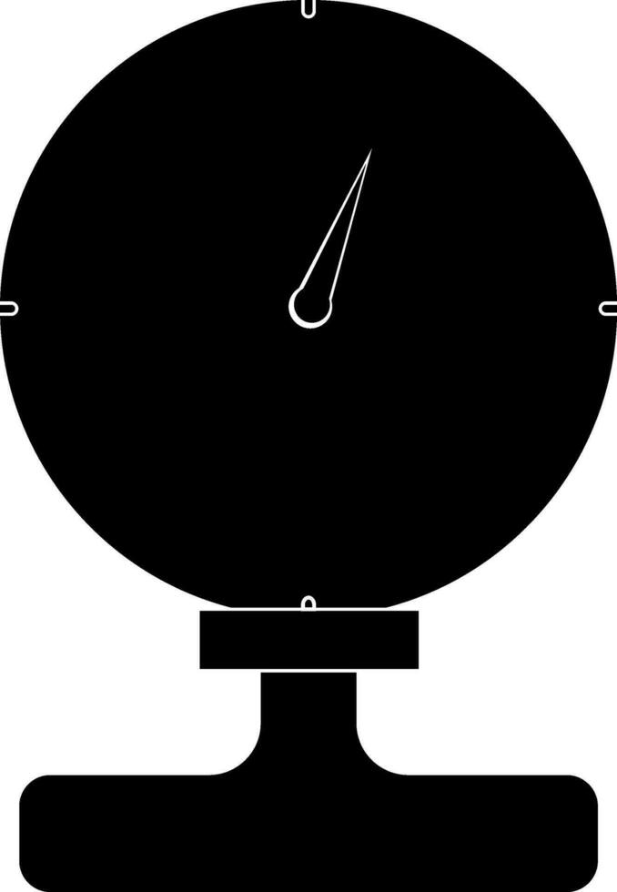 Black and white pressure sensor. vector
