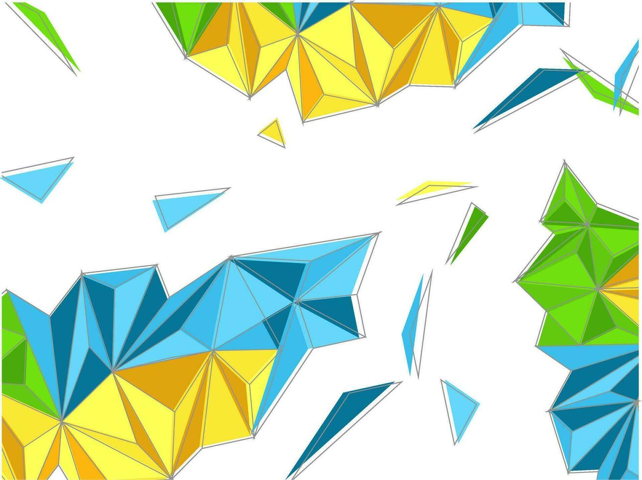 Colorful abstract polygonal elements design. vector