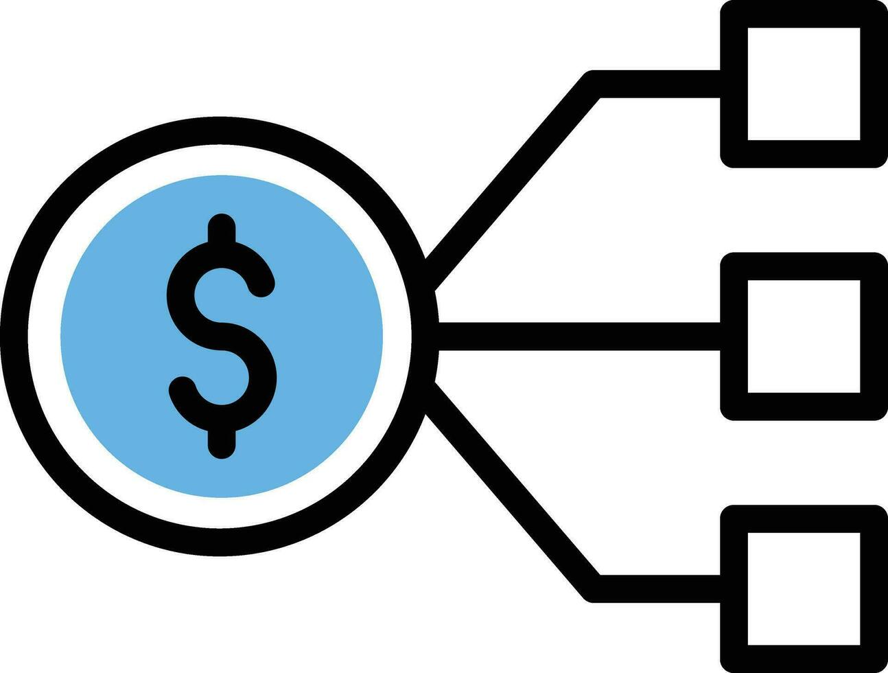 ilustración de vector de red de dólar en un fondo. símbolos de calidad premium. iconos vectoriales para concepto y diseño gráfico.