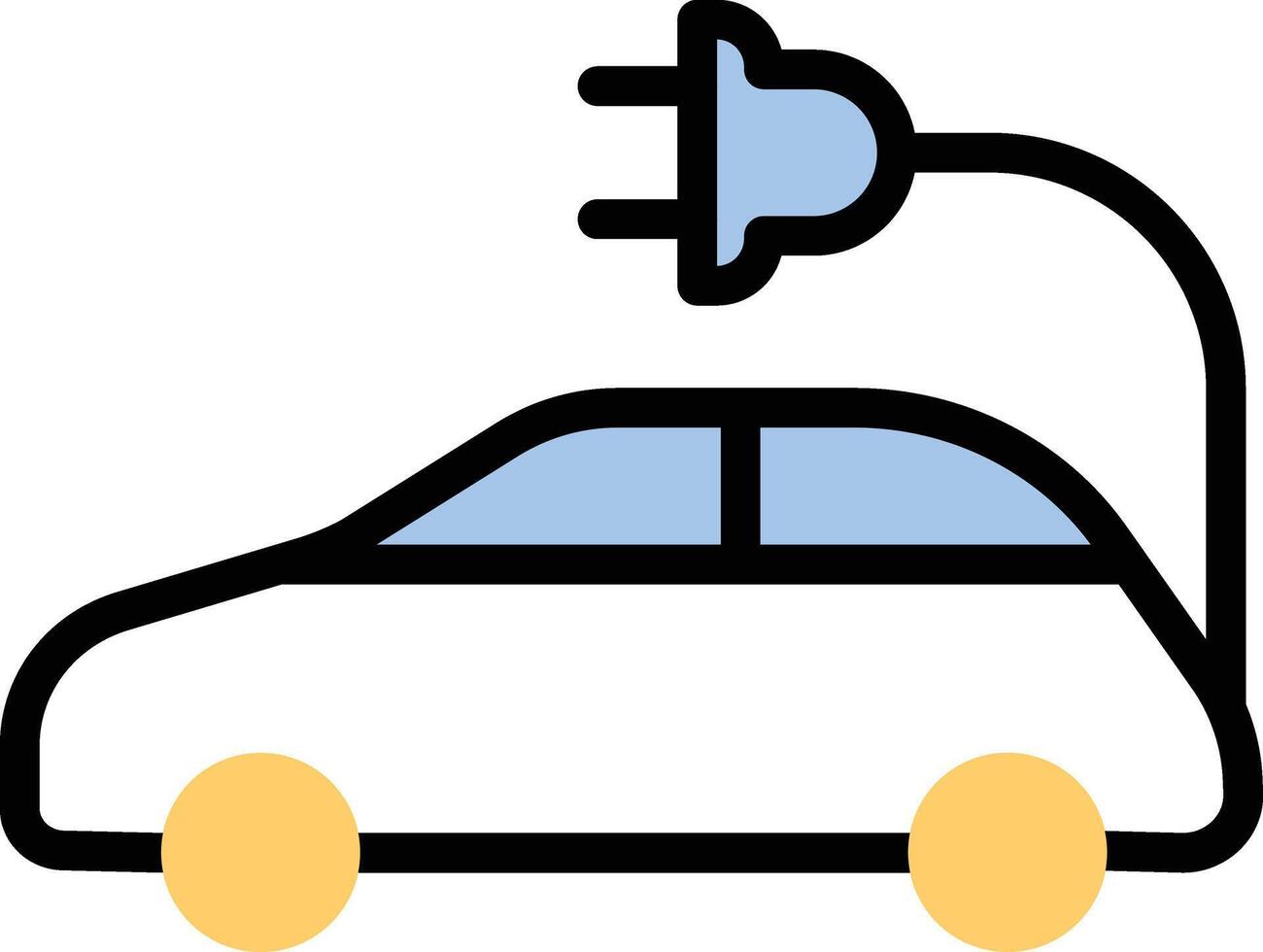 Ilustración de vector de coche en un fondo. Símbolos de calidad premium. Iconos vectoriales para concepto y diseño gráfico.