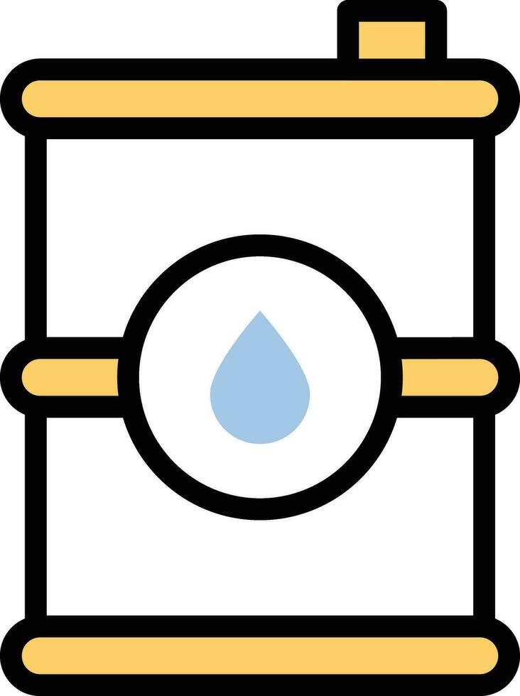 Ilustración de vector de barril de petróleo en un fondo. Símbolos de calidad premium. Iconos vectoriales para concepto y diseño gráfico.