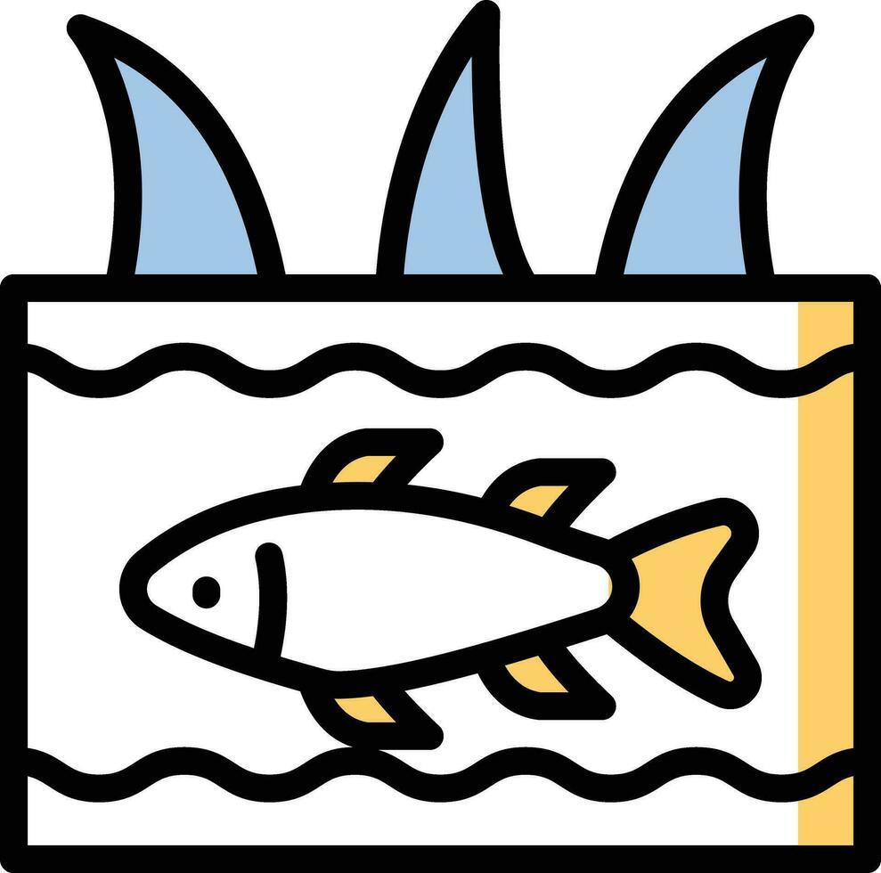ilustración vectorial de peces en un fondo. símbolos de calidad premium. iconos vectoriales para concepto y diseño gráfico. vector