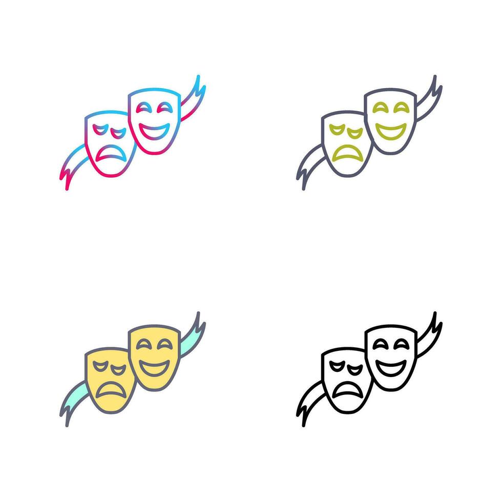 Theater Masks Vector Icon