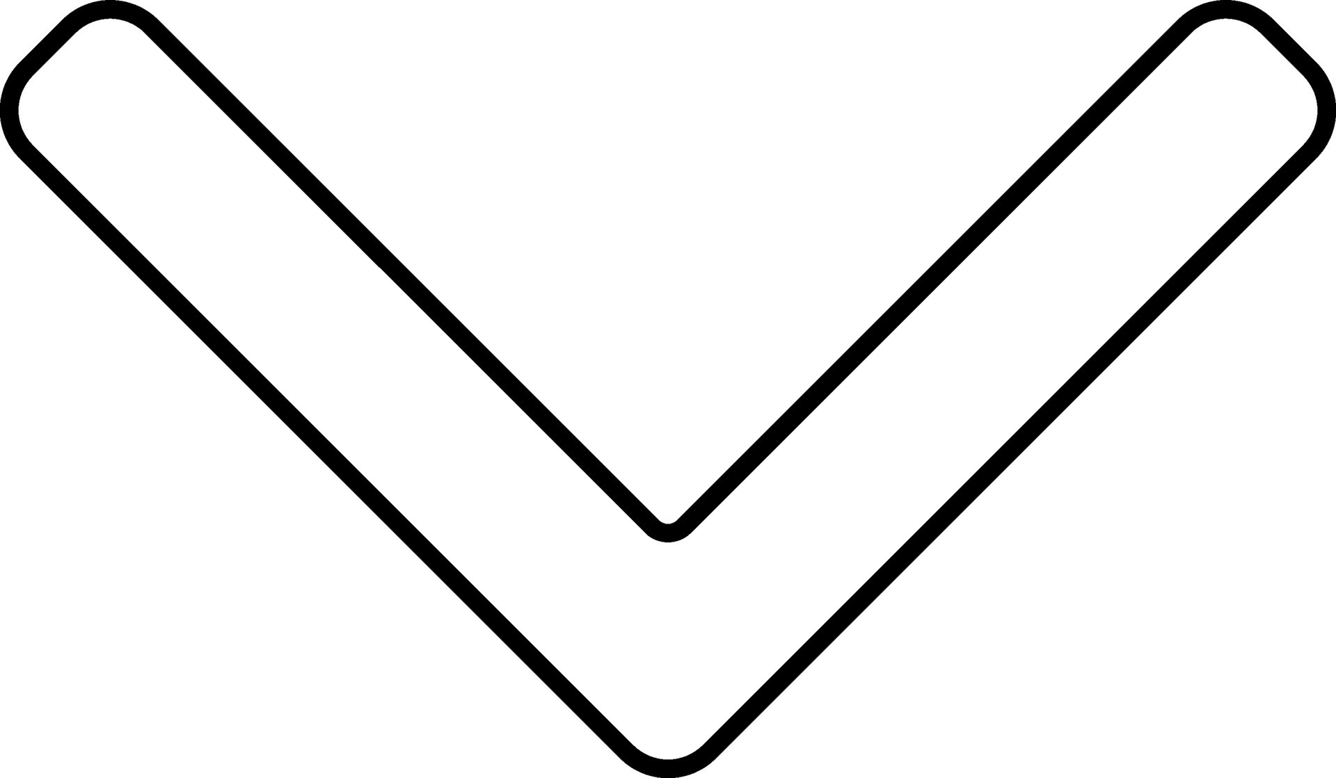 Black Linear Style Triangle Down Arrow Icon 25088888 Vector Art At registration-qualityline