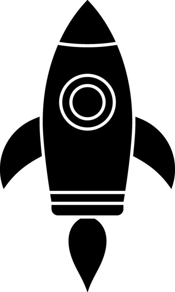Isolated rocket icon for startup concept. vector